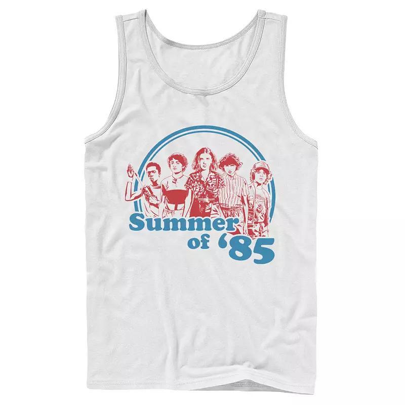 Mens Stranger Things Summer Of 85 Group Shot Tank Top Product Image