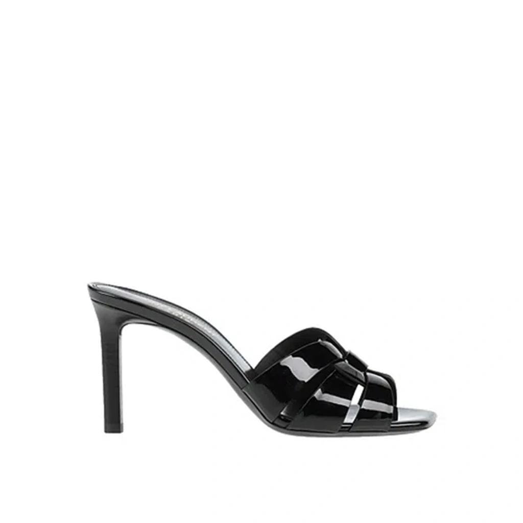 SAINT LAURENT Tribute 85 Leather Sandal In Black Product Image