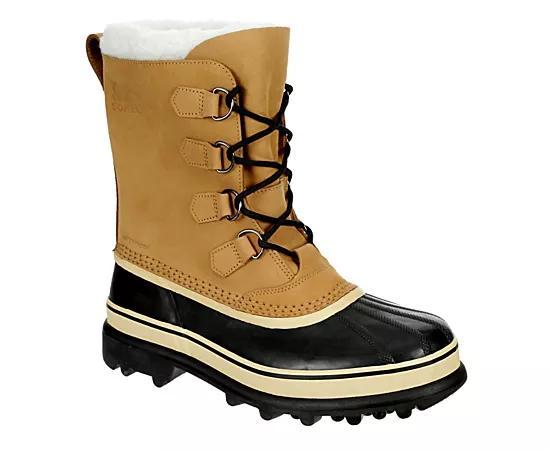 Sorel Mens Caribou Waterproof Nubuck Leather Cold-Weather Boots Product Image