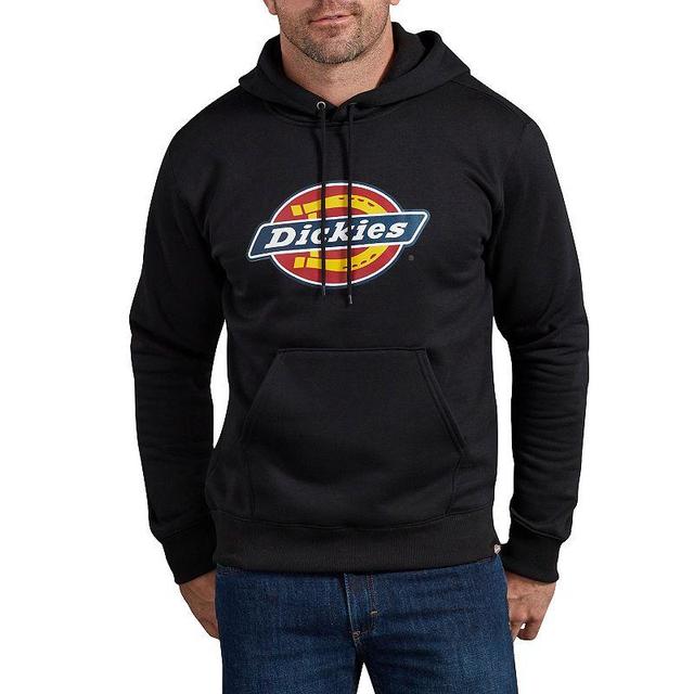 Mens Dickies Relaxed-Fit Fleece Logo Hoodie Black Product Image