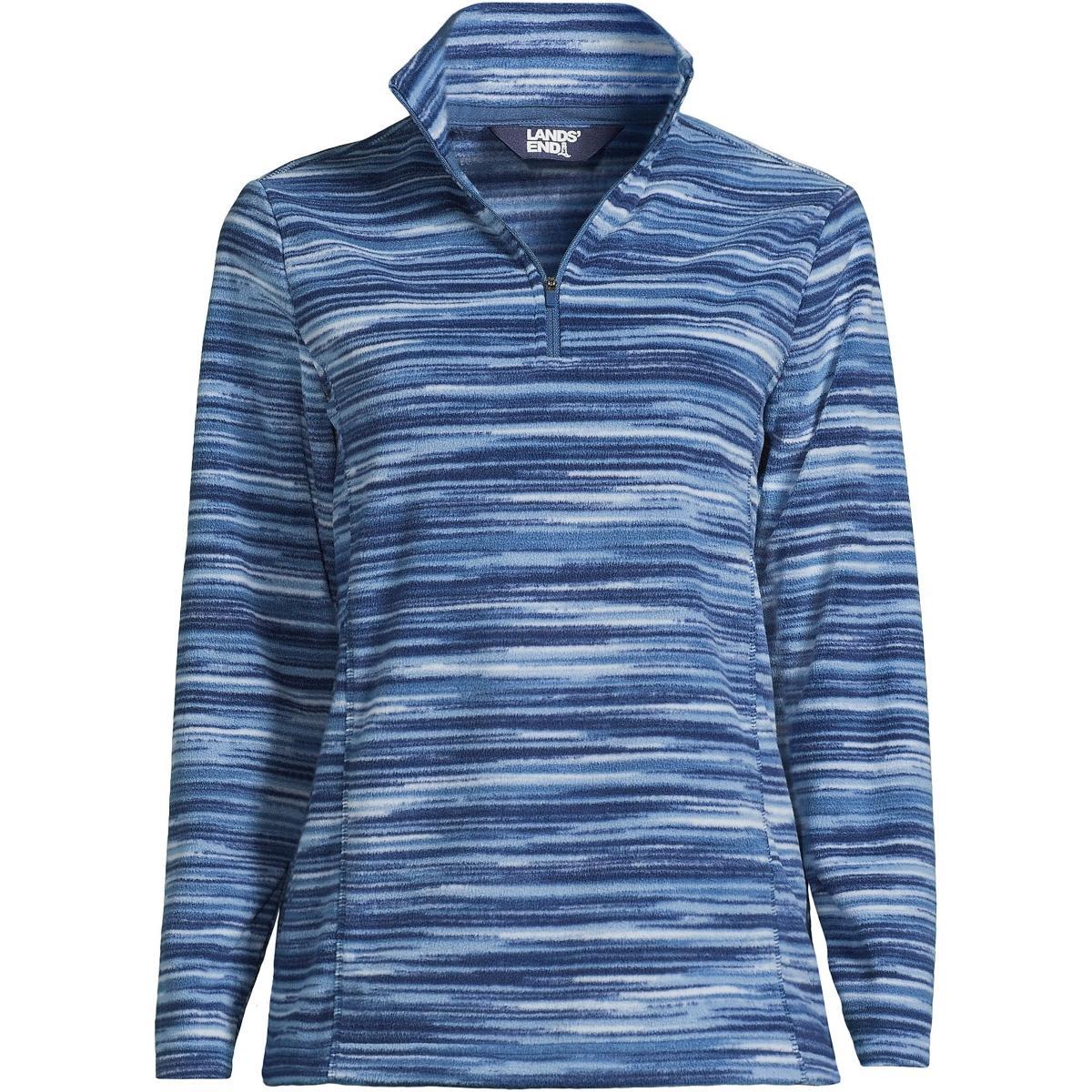 Lands End Womens Anyweather Fleece Quarter Zip Pullover Product Image