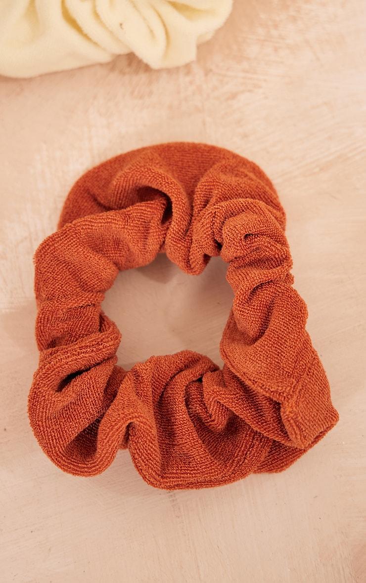 Rust Towelling Scrunchie Product Image