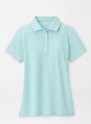 Peter Millar Womens Albatross Polo | Color: Blue Spruce | Size: XL Product Image