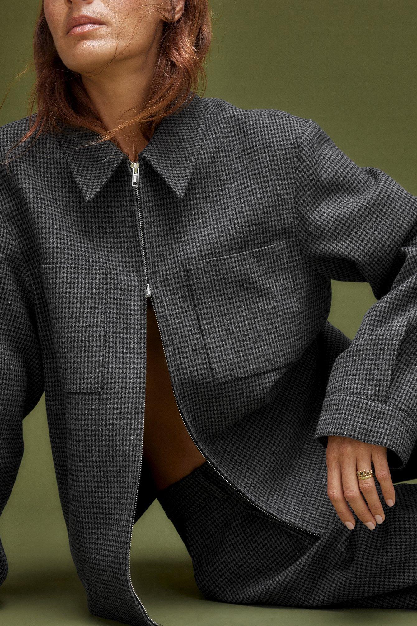 Houndstooth Zip Jacket Product Image