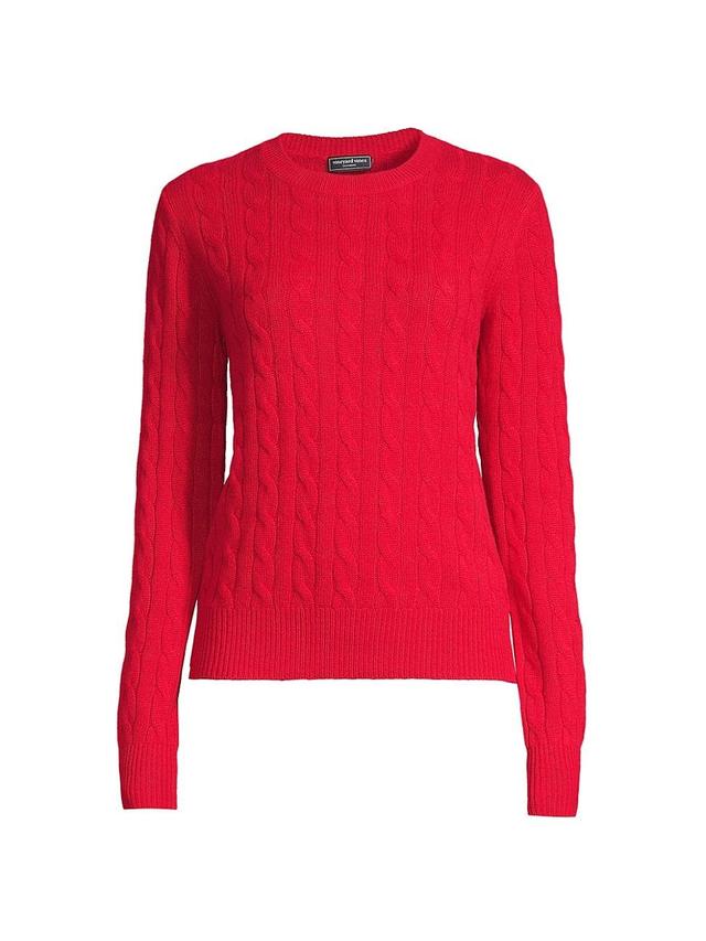 Womens Cashmere Cable-Knit Sweater Product Image