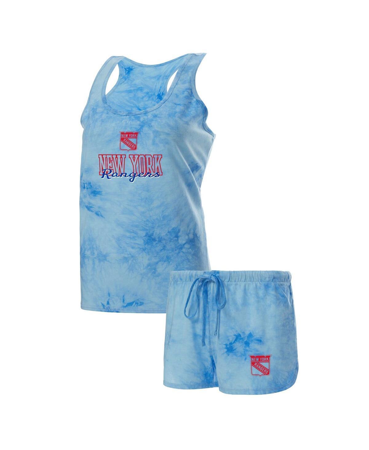 Womens Concepts Sport Blue New York Rangers Billboard Tank Top & Shorts Sleep Set Product Image