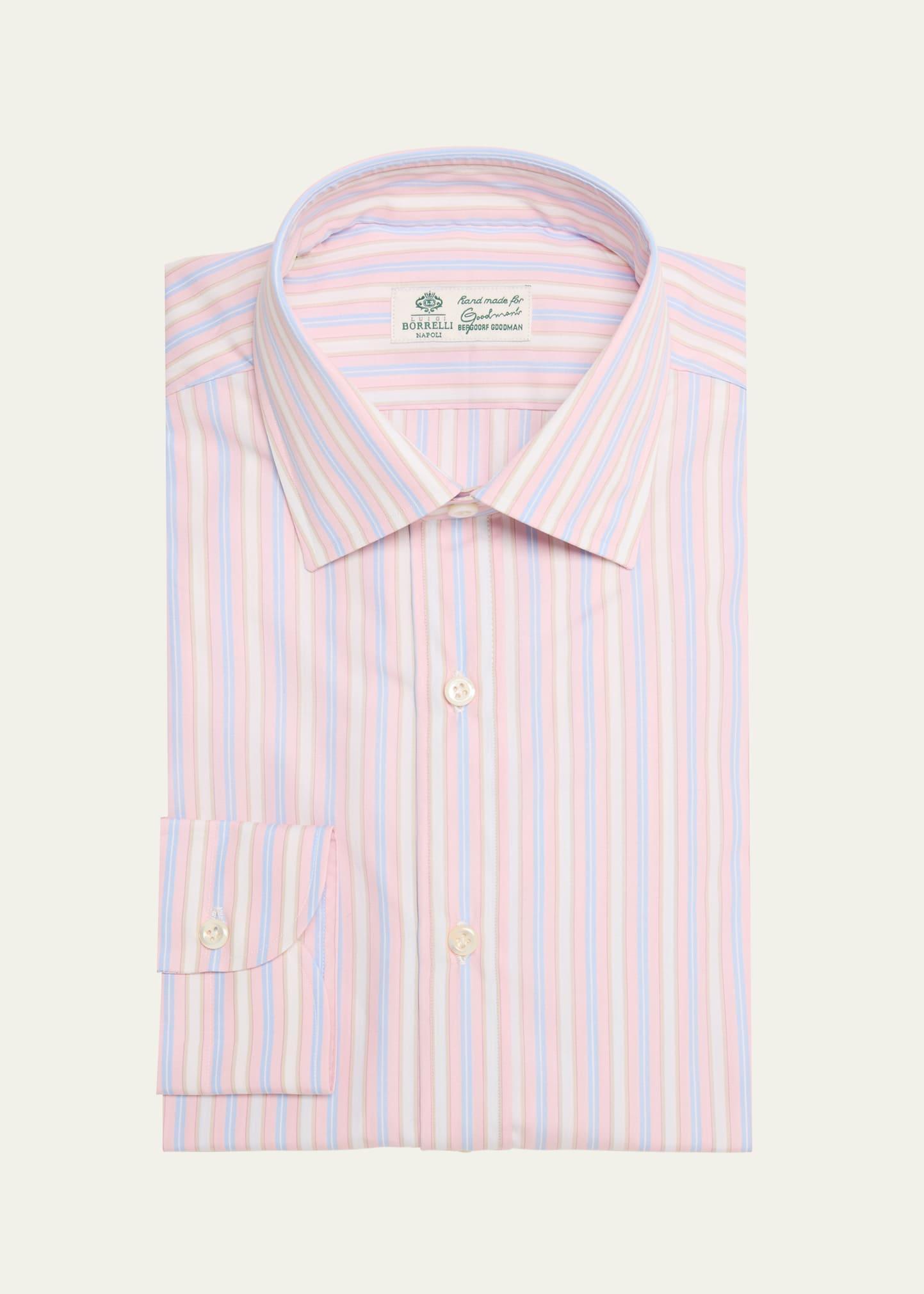 Mens Multi-Stripe Dress Shirt Product Image