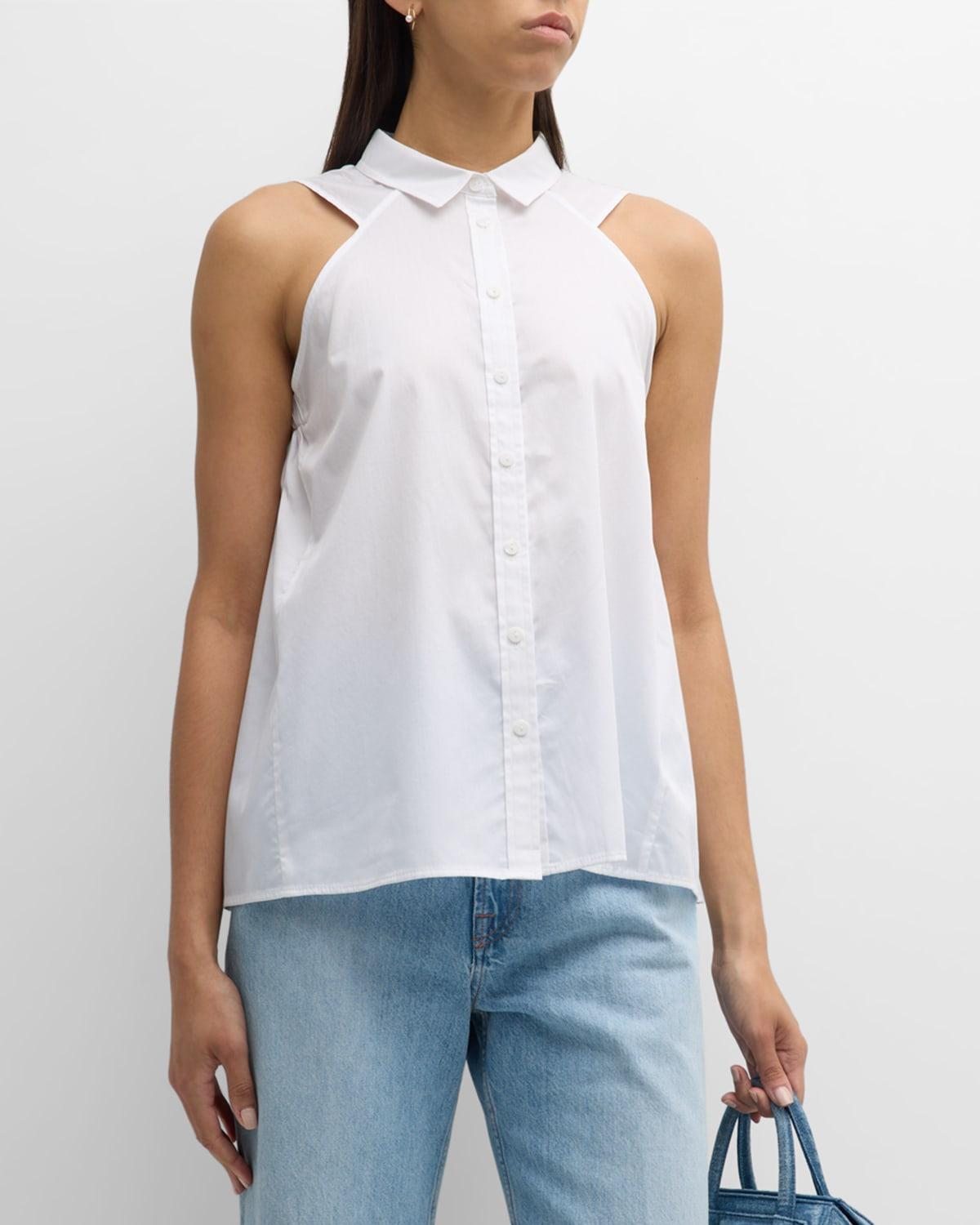 Womens Ziva Sleeveless Button-Up Shirt Product Image