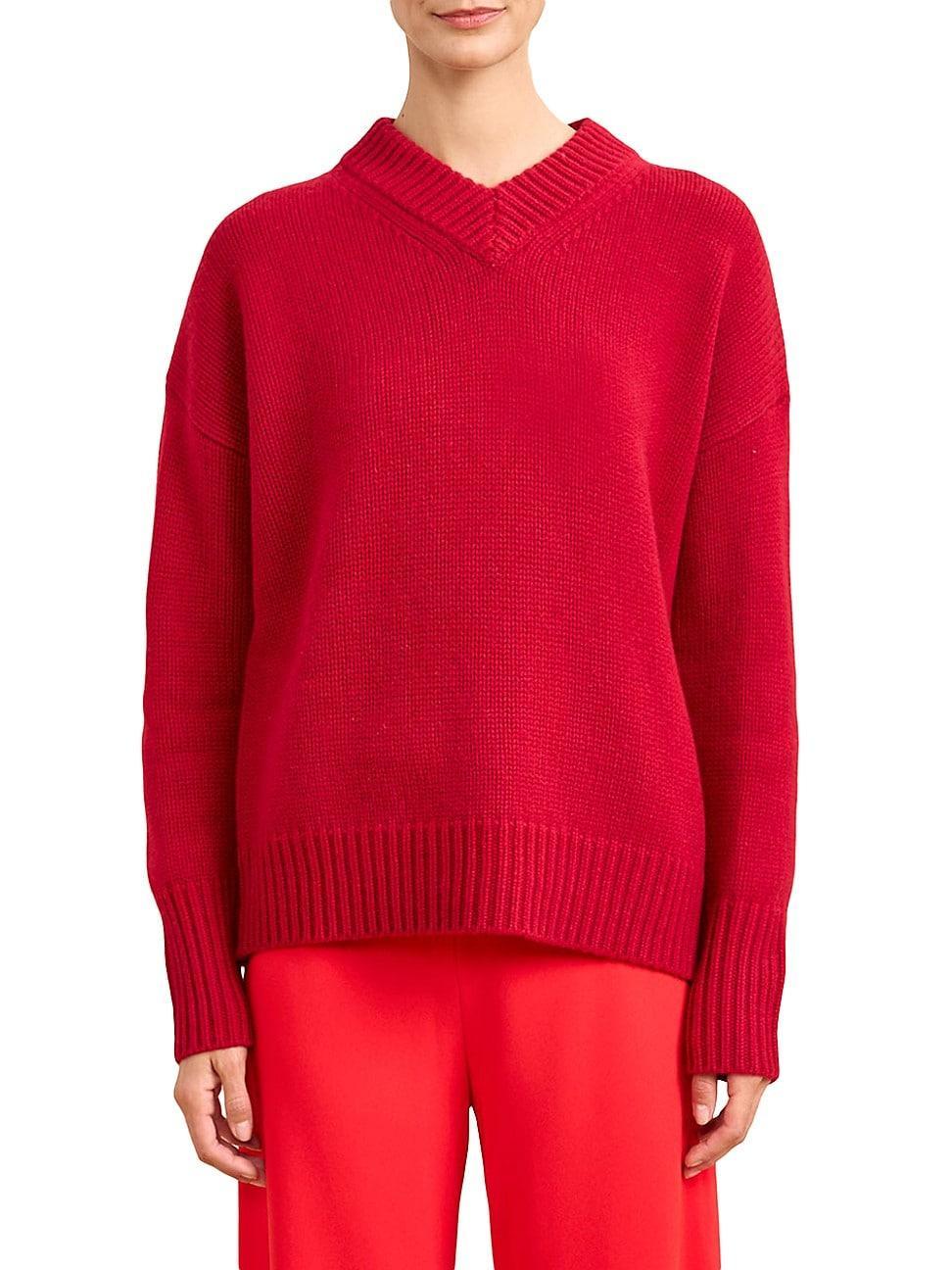 Womens Marin V-Neck Sweater Product Image