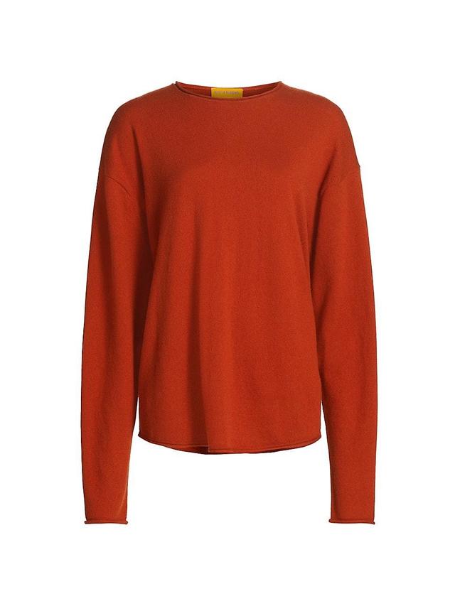 Womens Cashmere Oversized Crewneck Sweater Product Image