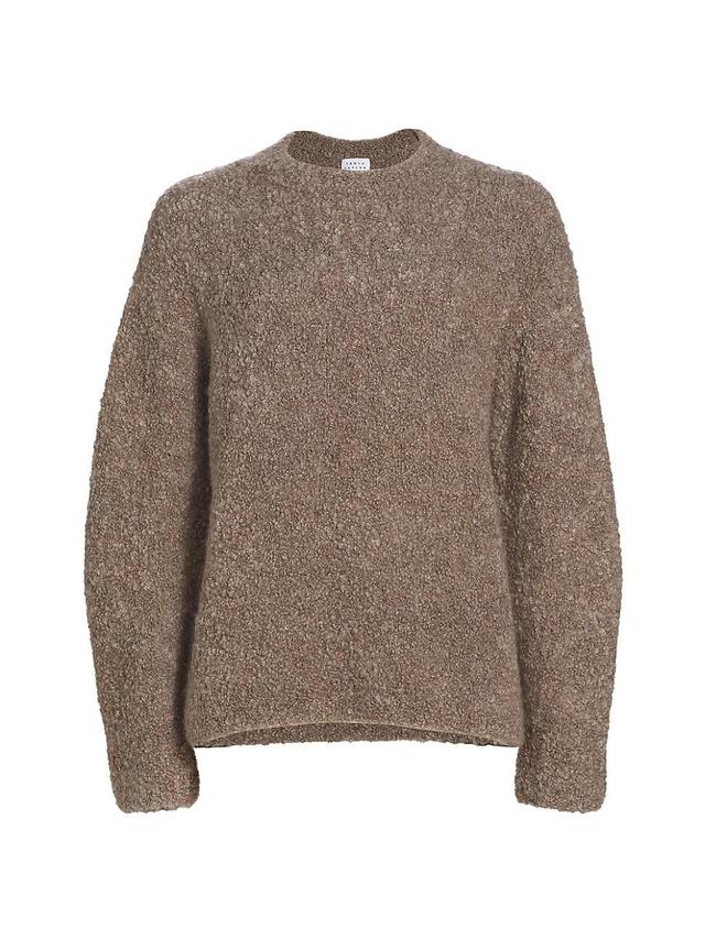 Womens Dutton Boucl Alpaca-Blend Sweater - Sparrow Grey - Size XL Product Image