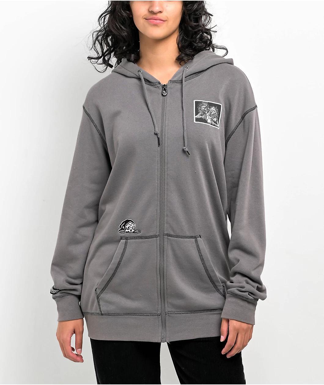 Lurking Class by Sketchy Tank Infestation Grey Zip Hoodie Product Image