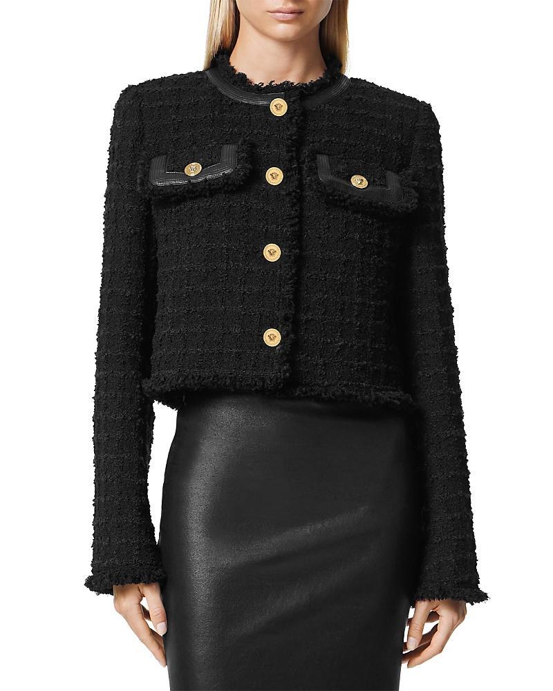 Womens Textured Tweed Heritage Jacket Product Image