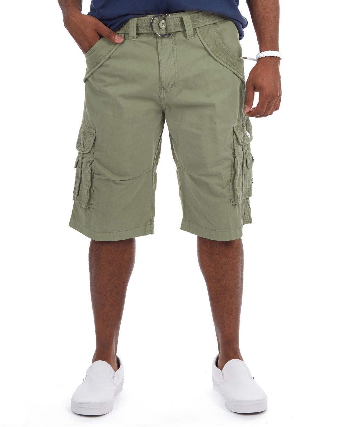 X-Ray Mens Belted Double Pocket Cargo Shorts Product Image