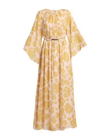 MAX MARA Studio Woman Maxi Dress Marigold Size 6 Silk, Polyester In Yellow Product Image