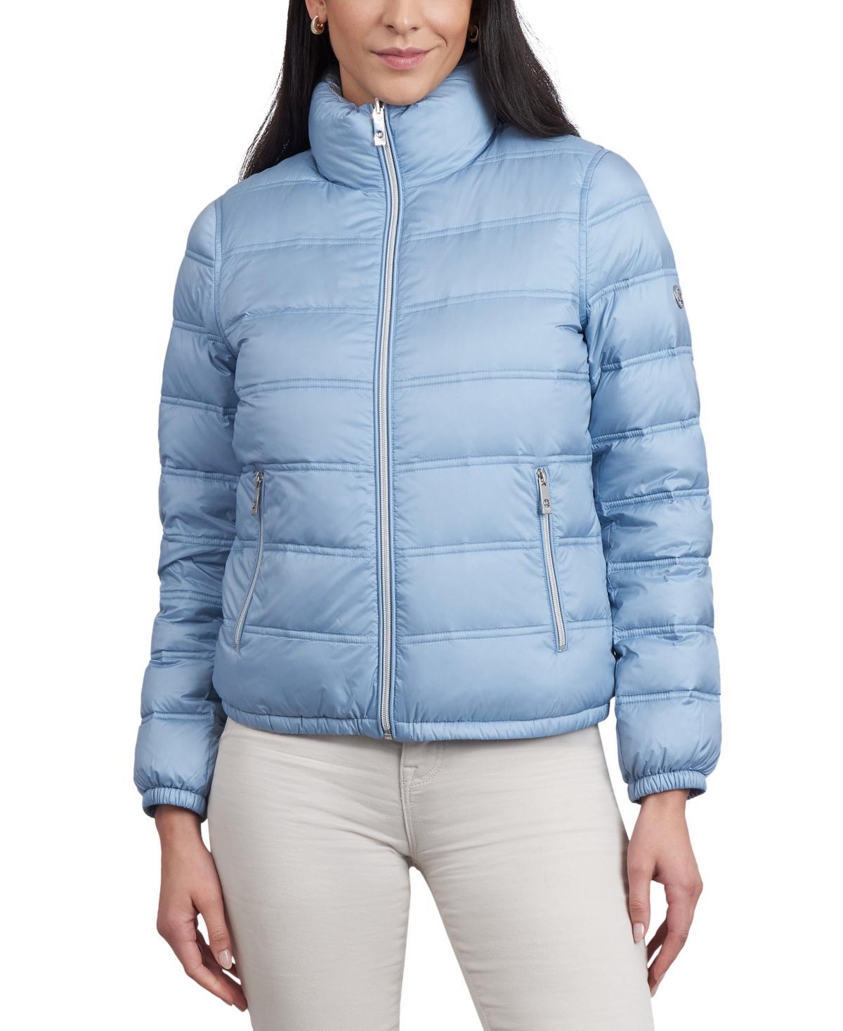 Michael Michael Kors Womens Reversible Shine Down Puffer Coat, Created for Macys - Rosewater Product Image