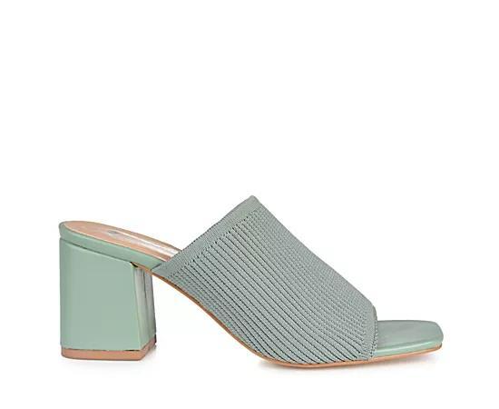 Journee Collection Womens Lorenna Block Heel Slide Sandals Product Image