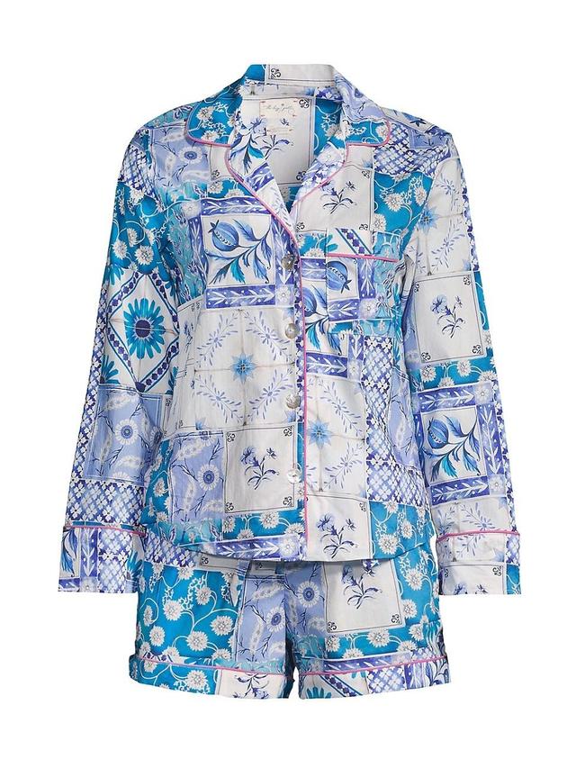 Womens Somewhere Beyond The Sea Vera Positano 2-Piece Pajama Set Product Image