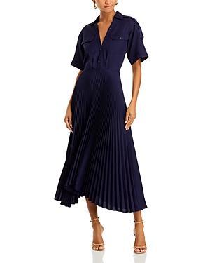 Liam Short-Sleeve A-Line Midi Dress Product Image