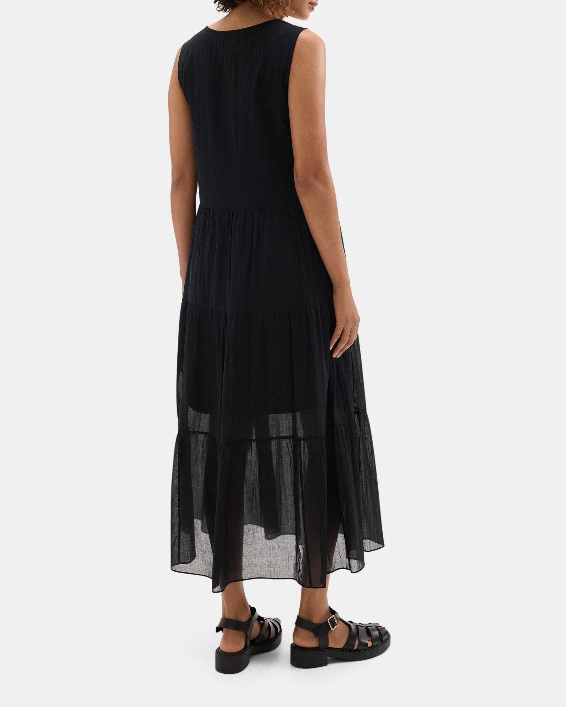 Tiered Maxi Dress in Organic Cotton Product Image