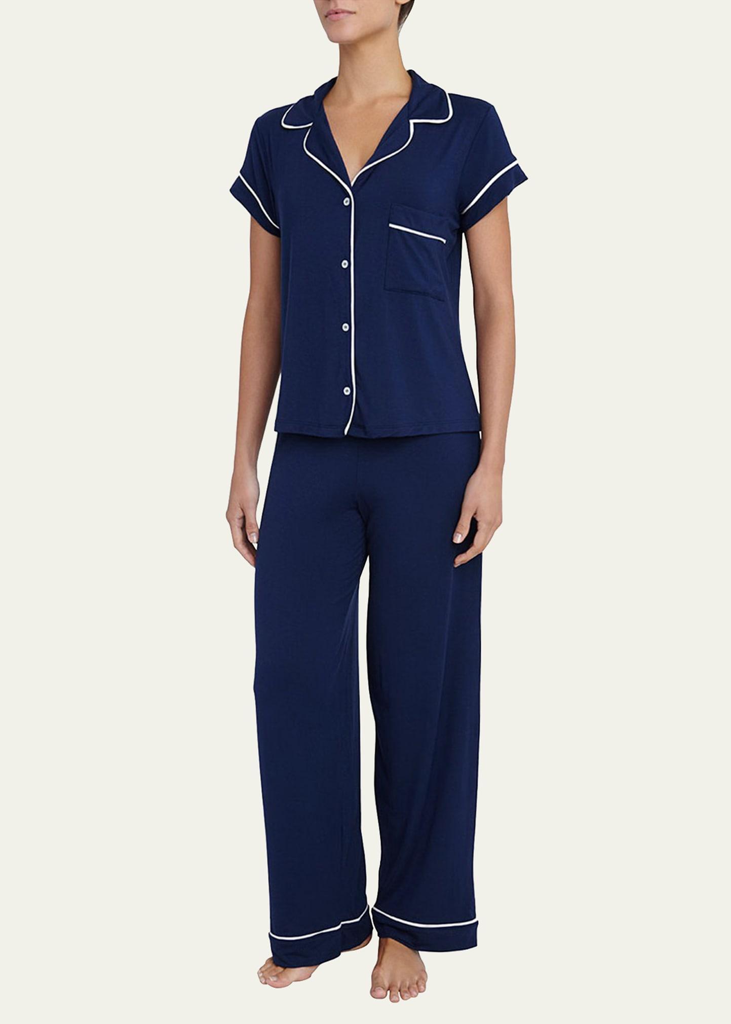 Womens Gisele Short-Sleeve Top & Pants Pajama Set Product Image