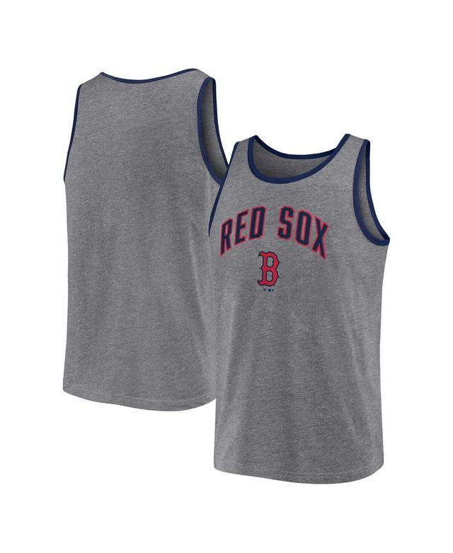 Mens Fanatics Heather Gray Boston Red Sox Primary Tank Top Product Image