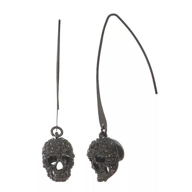 Simply Vera Vera Wang Skull Threader Earrings, Womens, Tone Product Image