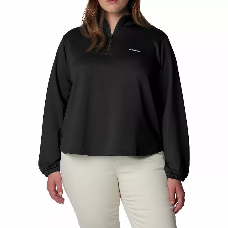 Plus Size Columbia Trek French Terry 1/2-Zip Pullover Sweatshirt, Womens Product Image