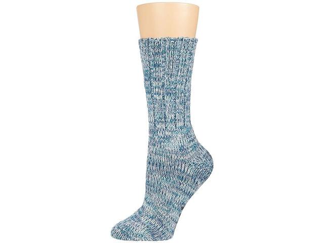 Falke Brooklyn Sock (Teal) Men's Crew Cut Socks Shoes Product Image