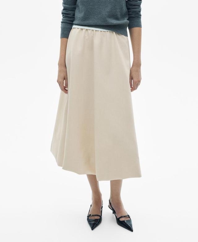 Mango Womens Flared Midi-Skirt Product Image