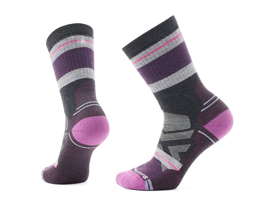 Smartwool Hike Full Cushion Saturnsphere Crew Socks (Charcoal) Women's Crew Cut Socks Shoes Product Image