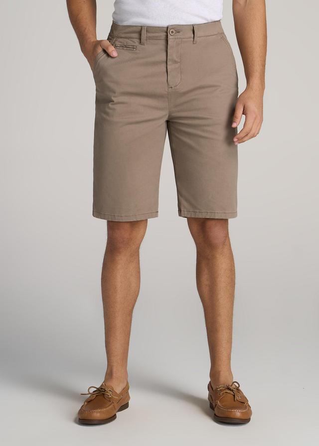 Chino Shorts for Tall Men in Dark Sand Male Product Image