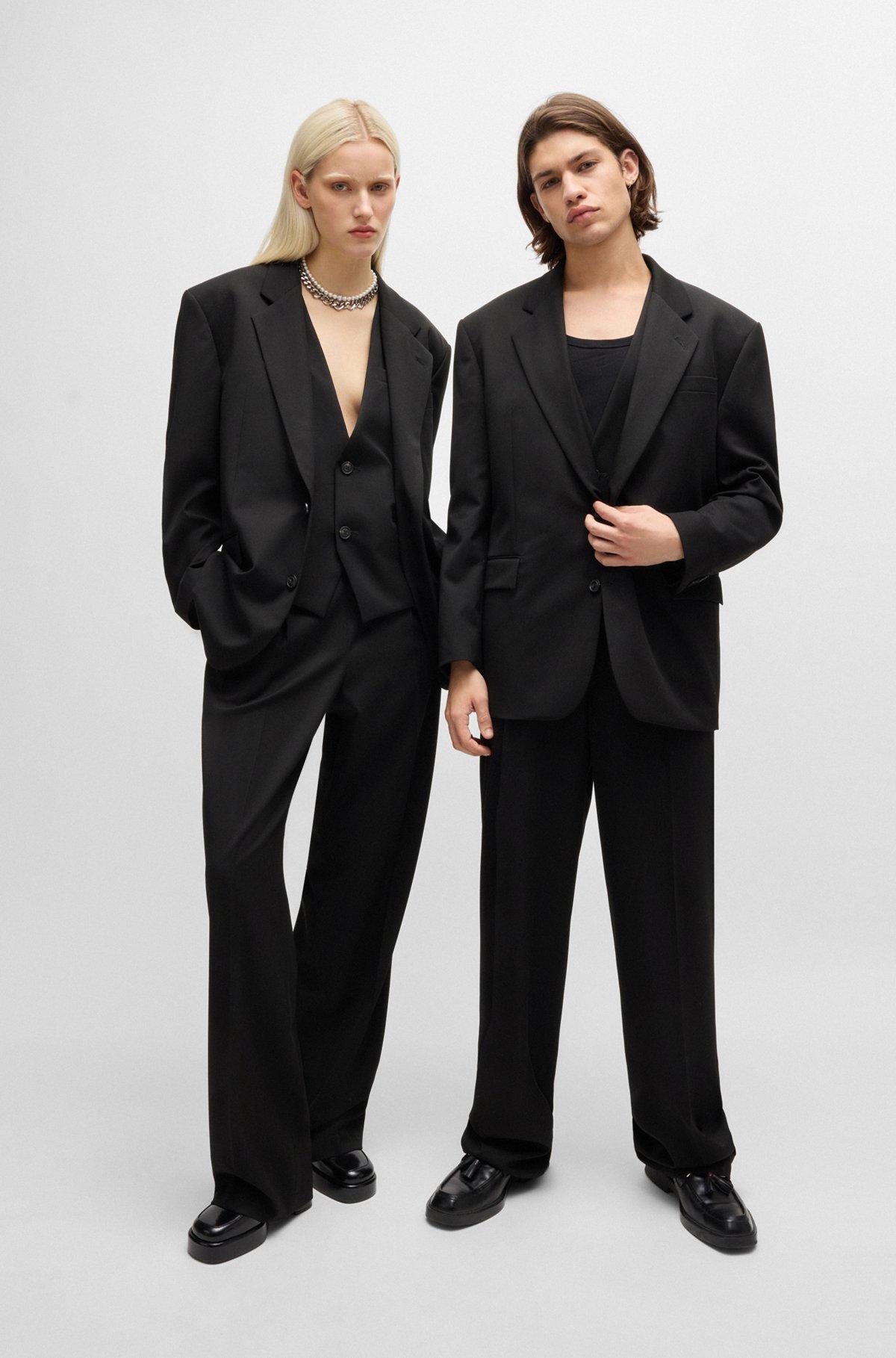 Modern-fit all-gender jacket in stretch fabric Product Image