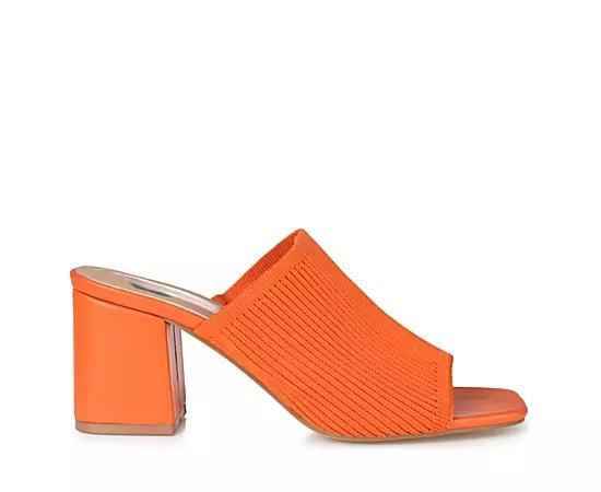 Journee Collection Womens Lorenna Block Heel Slide Sandals Product Image