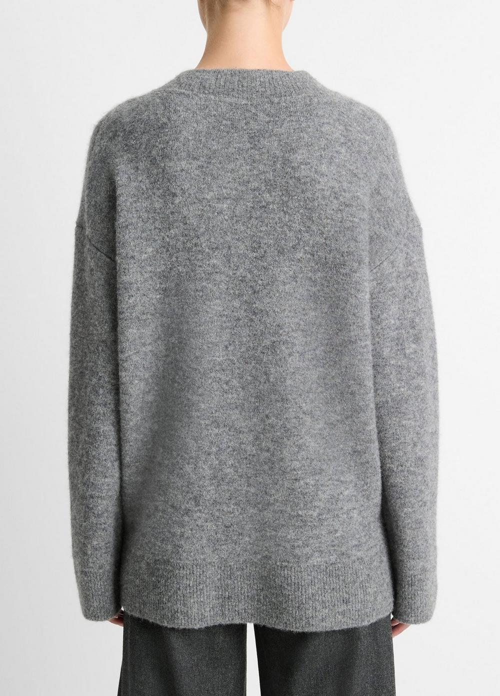 Textured Soft Sculpted Crew Neck Sweater Product Image