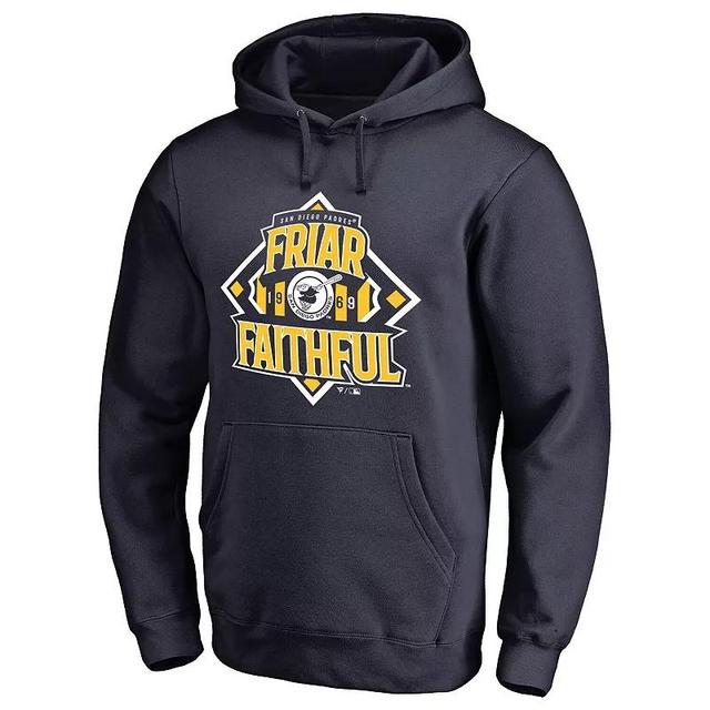 Mens Fanatics Branded San Diego Padres Hometown Collection Friar Faithful Pullover Hoodie Blue Product Image