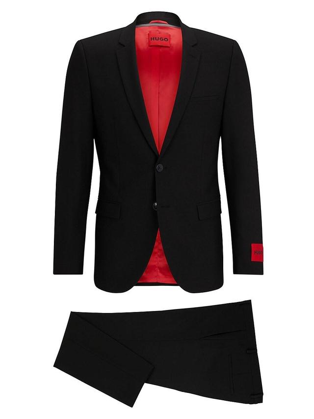 Mens Extra Slim Fit Suit in a Structured Wool Blend Product Image