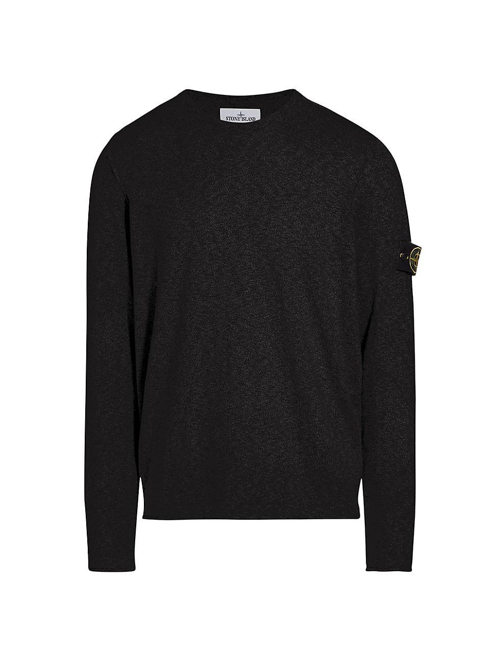 Mens Stretch-Cotton Crewneck Sweater Product Image