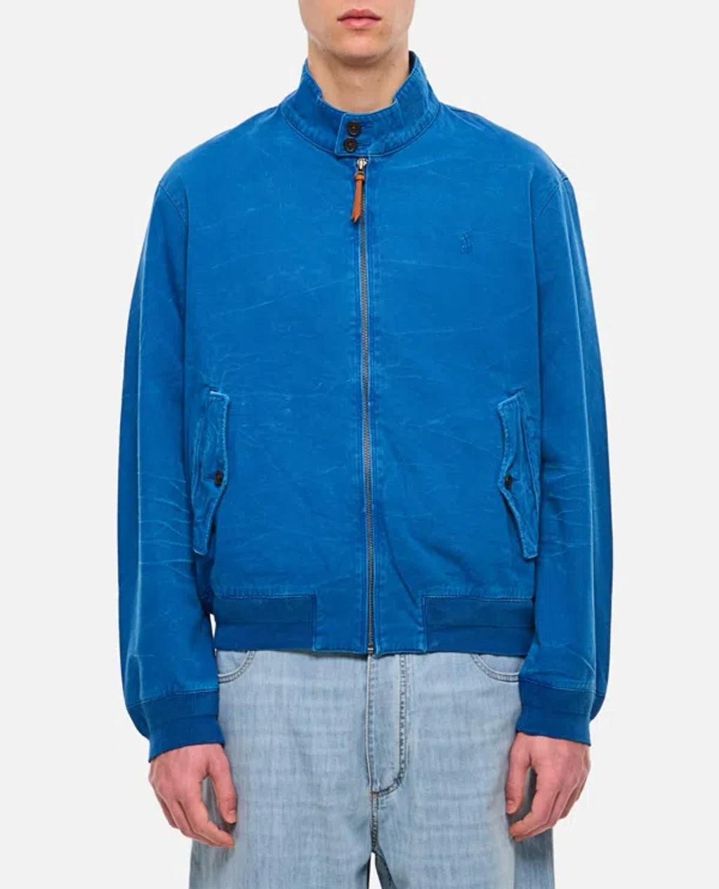 Bomber Jacket In Blue Product Image