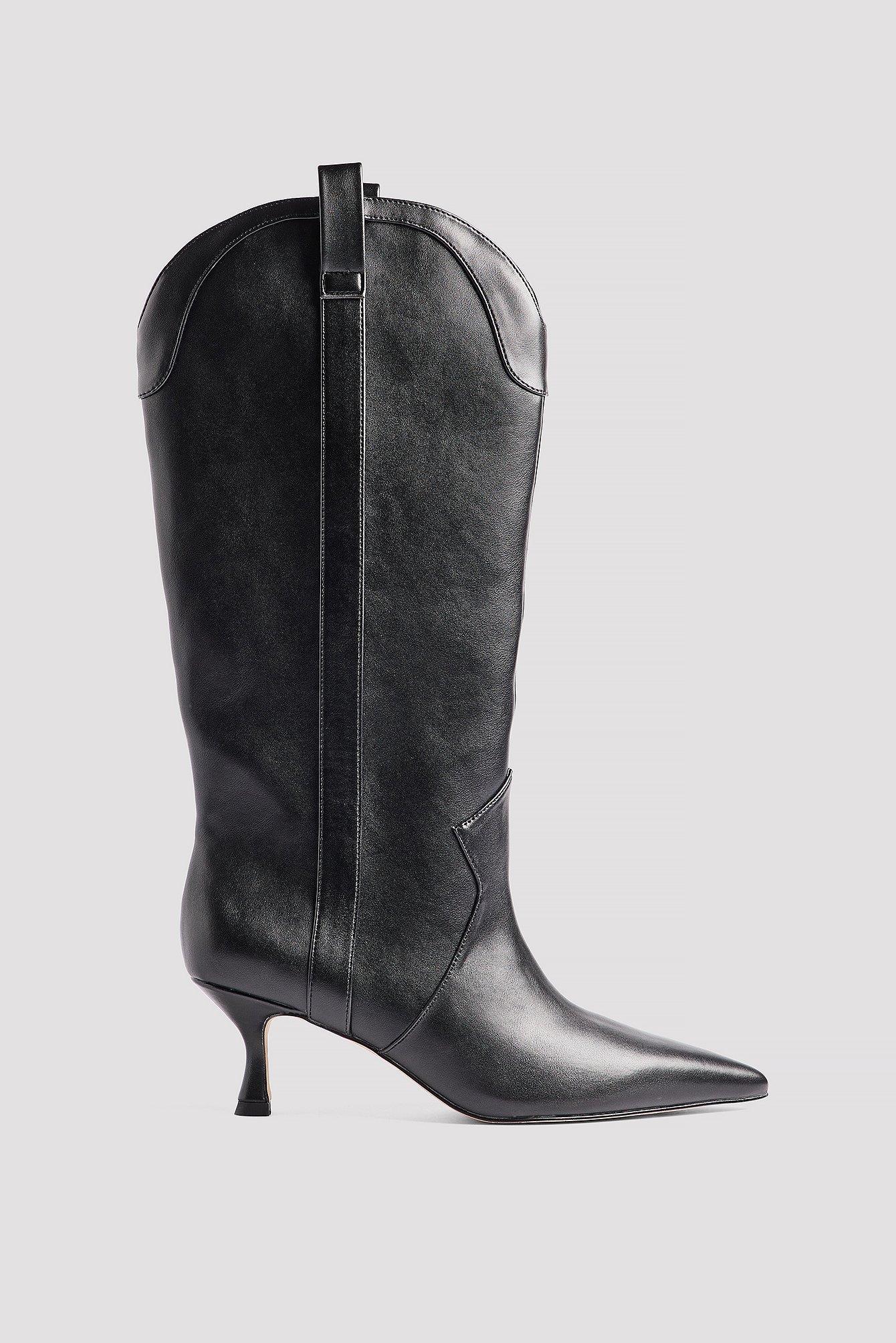 Knee High Cowboy Stiletto Boots product image