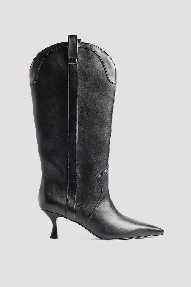 Knee High Cowboy Stiletto Boots Product Image