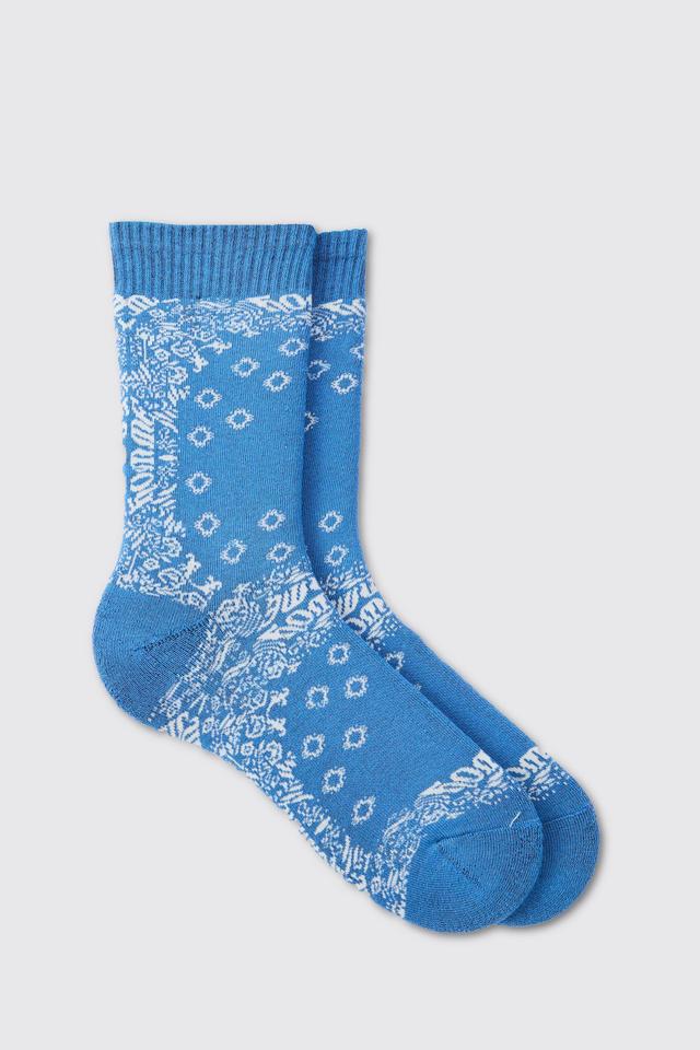 Bandana Print Socks | boohooMAN USA Product Image