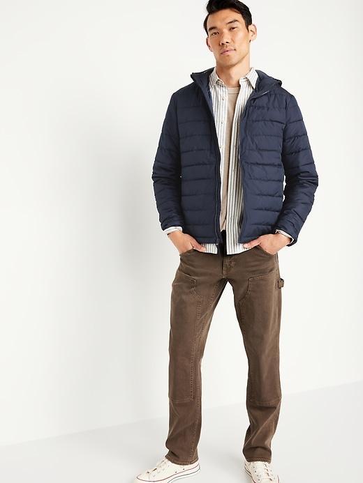 Water-Resistant Narrow-Channel Puffer Jacket Product Image