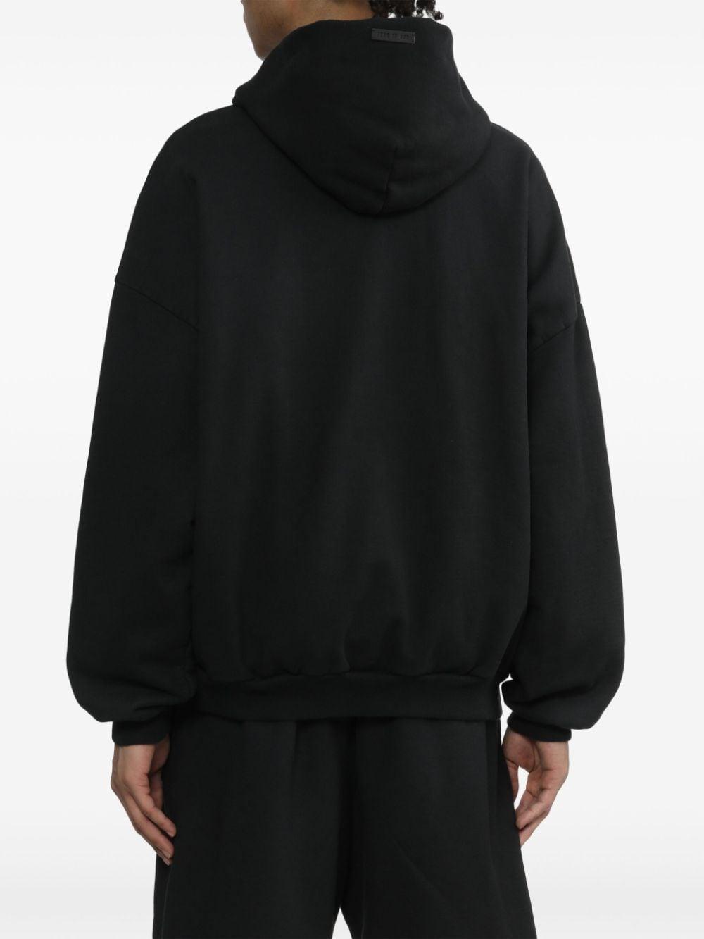 FEAR OF GOD Full-zip Cotton Hoodie In Black Product Image