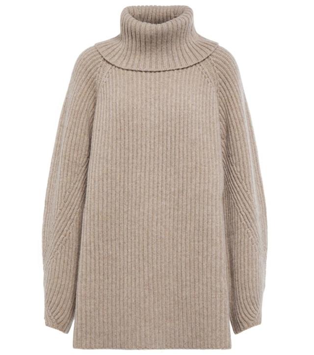 KHAITE Nimbus Cashmere Turtleneck Sweater In Grey Product Image