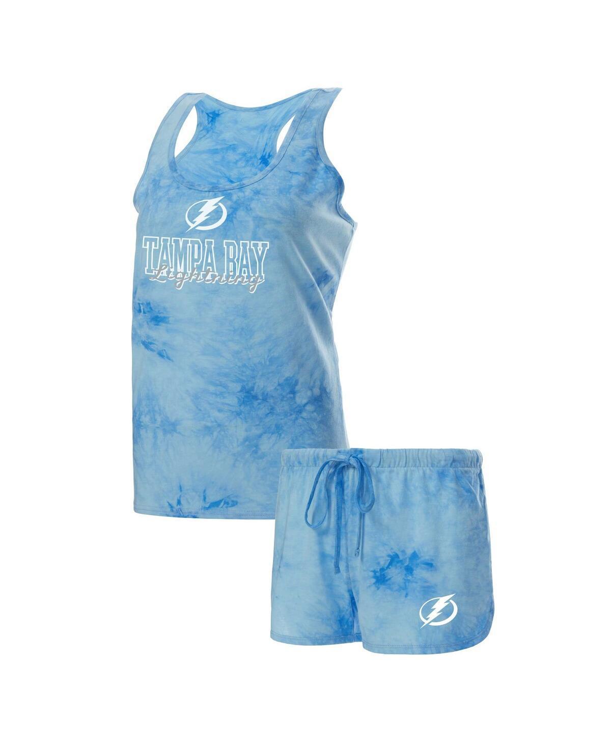 Womens Concepts Sport Blue Tampa Bay Lightning Billboard Tank Top & Shorts Sleep Set Product Image