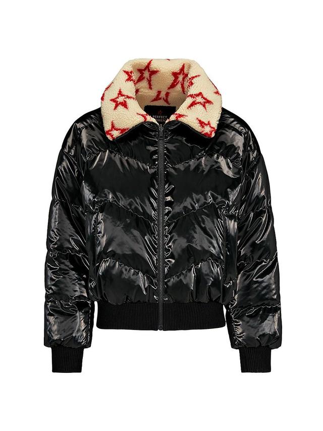 Womens Reversible Sherpa Down Puffer Jacket Product Image