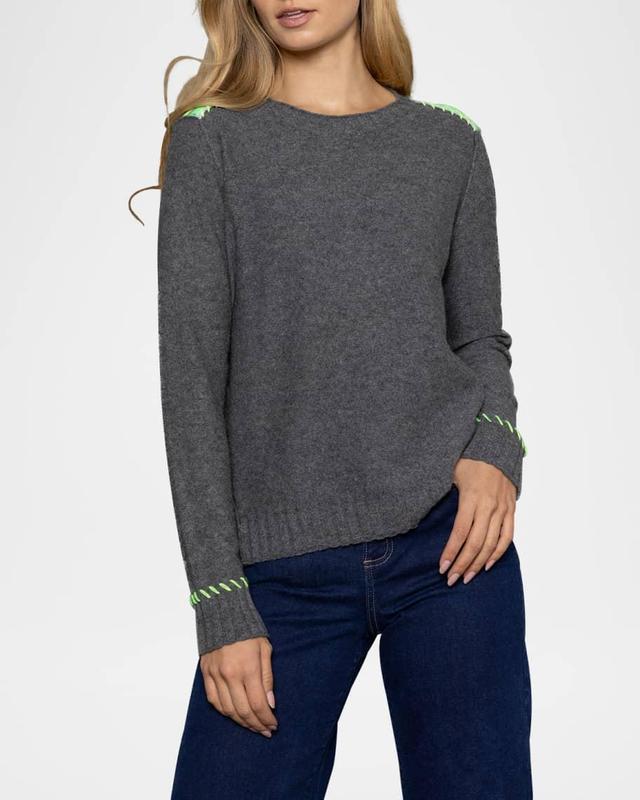 Think Twice Whipstitch Cashmere Pullover Product Image