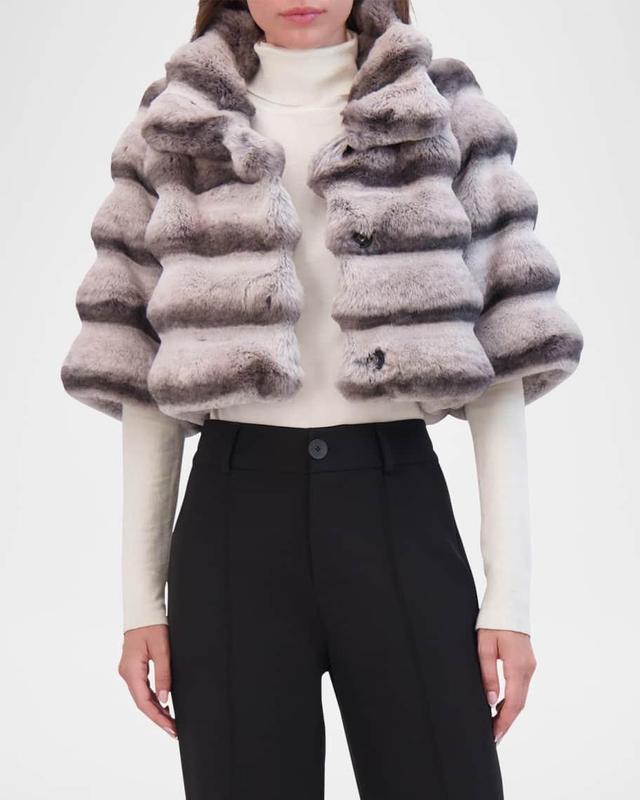 Chinchilla-Like Fur-Free Bolero Product Image