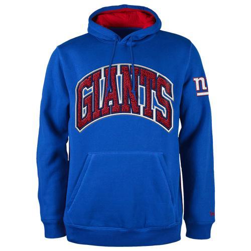 New Era Mens Giants Chenille Hoodie - Blue/Blue Product Image